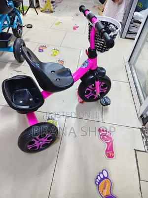 Classic Kids Pedal Tricycle With Storage Basket