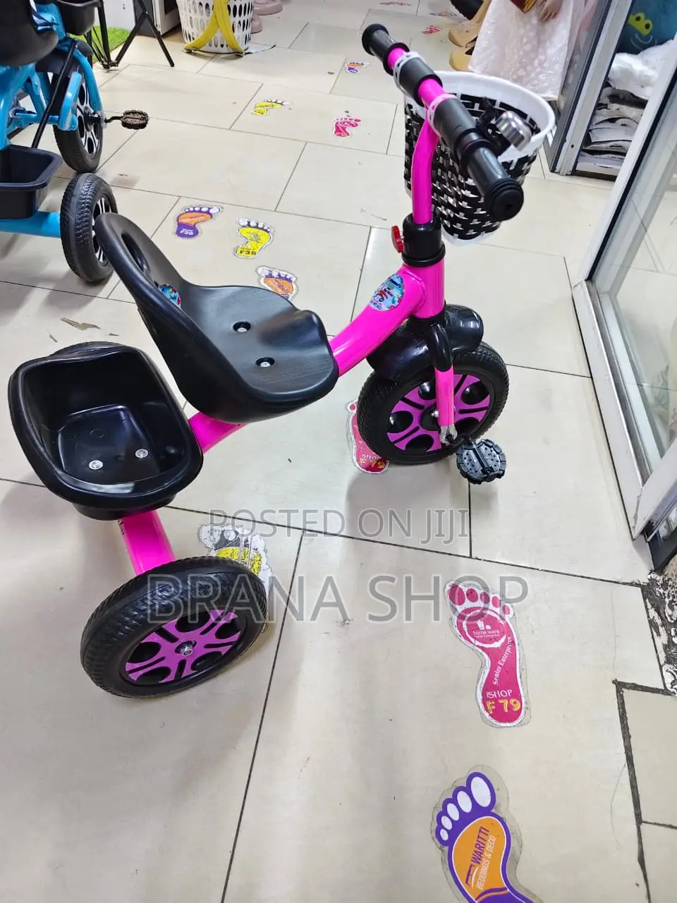 Classic Kids Pedal Tricycle With Storage Basket