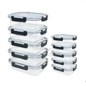 10 PCS Set Food Grade Glass Storage Containers
