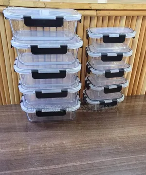 10 PCS Set Food Grade Glass Storage Containers