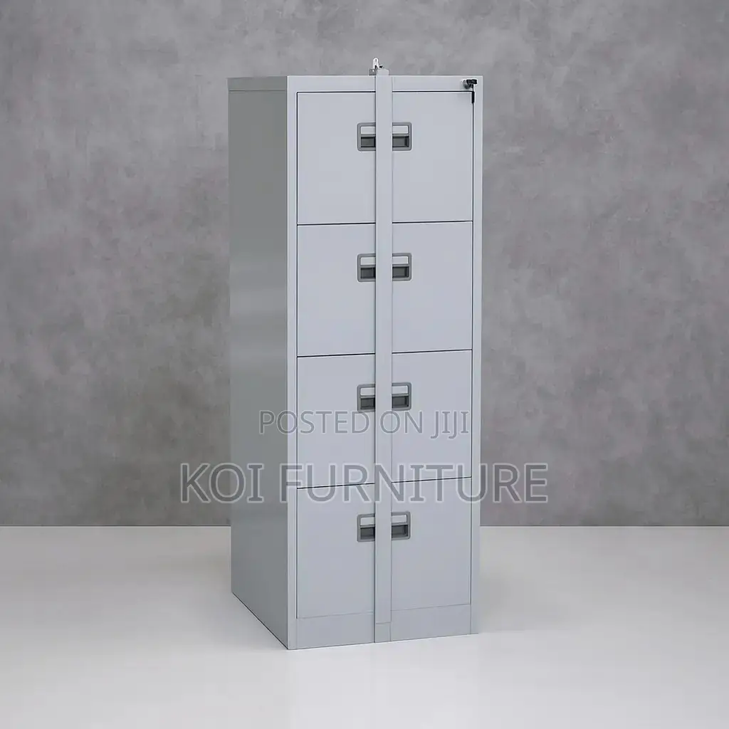 Office Cabinet; Three Drawers Lockable Cabinet With Bar Lock