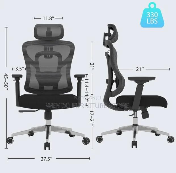 Office Chairs; Breathable Orthopedic Office Chair - thumbnail 2