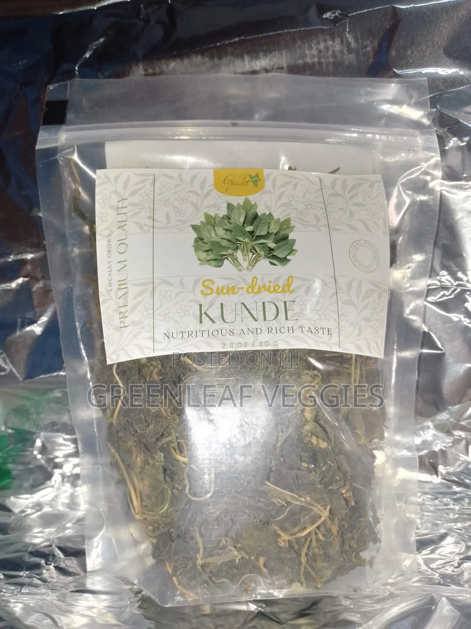 Greenleaf Veggies: Dried Kunde (Cowpea Leaves) – Ready-to-Cook