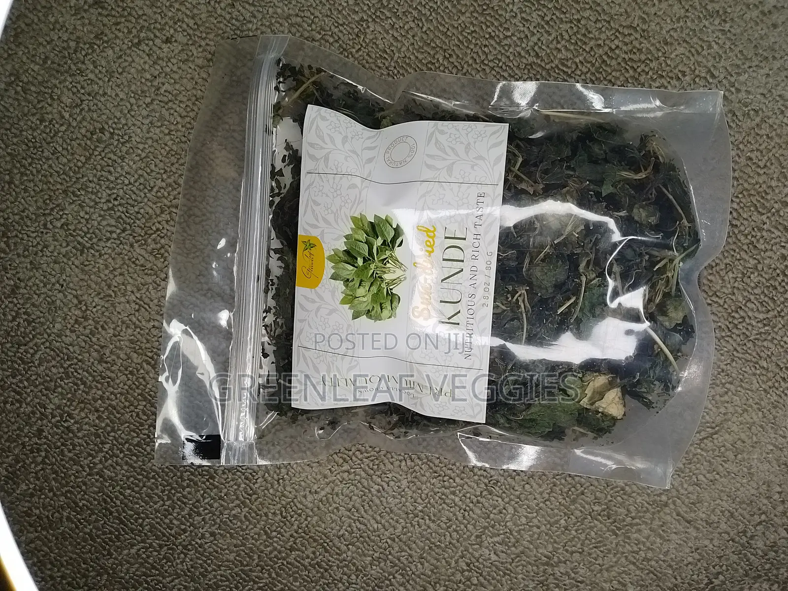 Greenleaf Veggies: Dried Kunde (Cowpea Leaves) – Ready-to-Cook