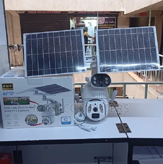 4G PTZ Solar CCTV Dual Lens Camera Solar 4G PTZ Camera