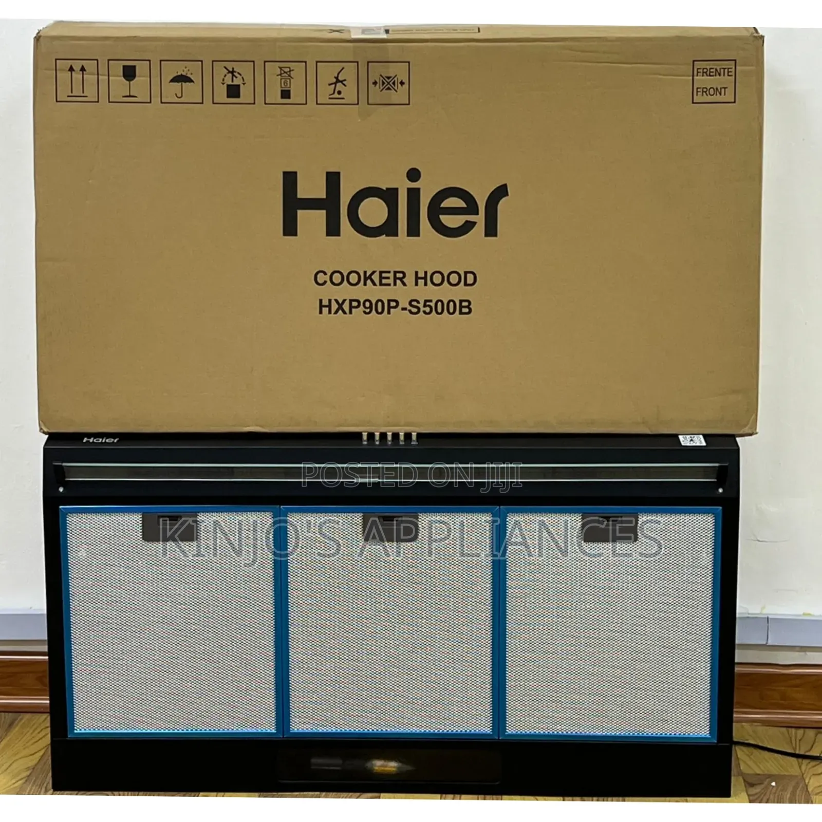 Haier 90cm Professional Kitchen Chimney Hood HXP90P-S500B–