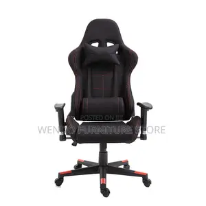 Office Chairs; Leather High Back Gaming Seat With Pillow Headrest