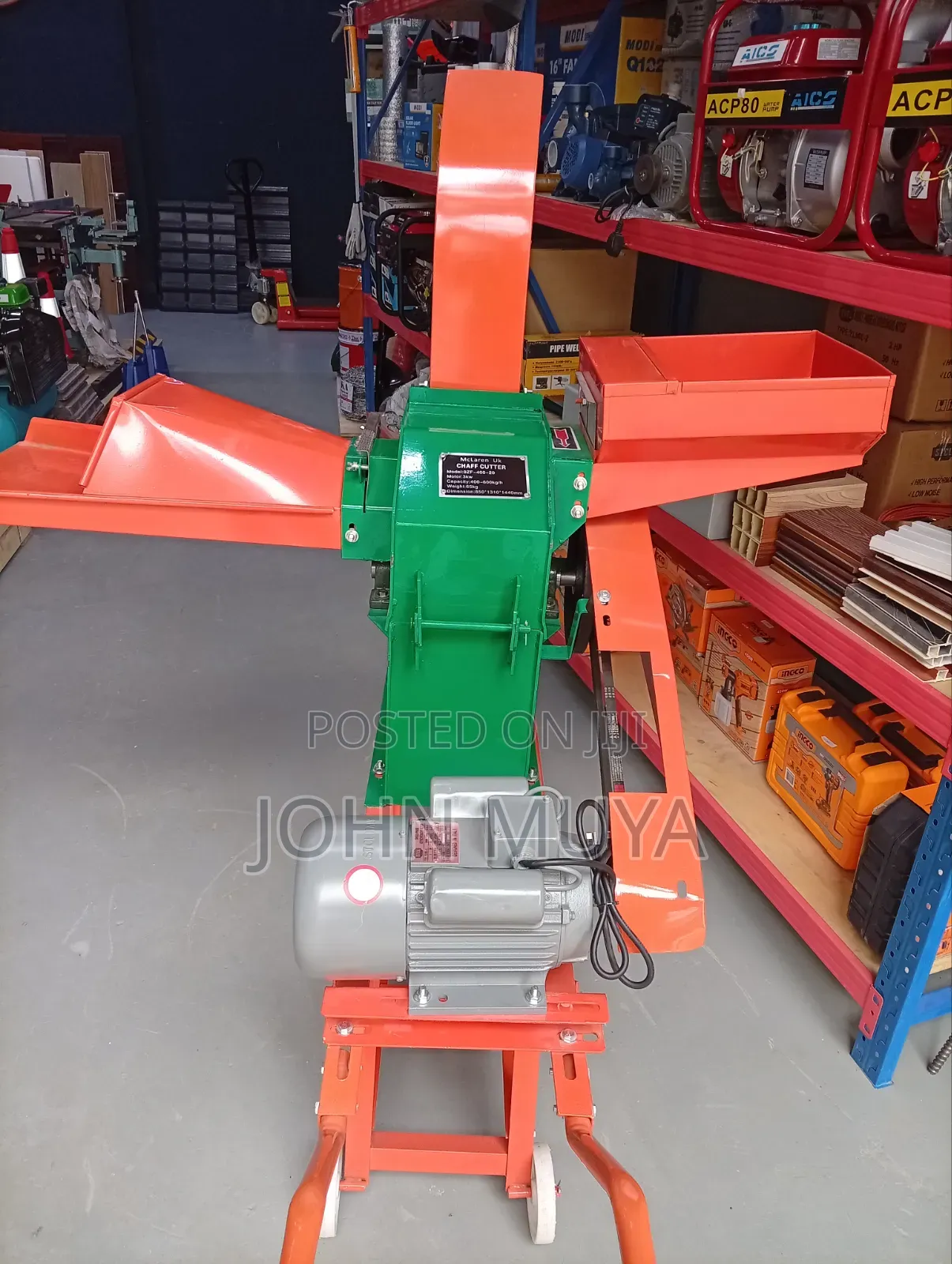 McLaren Multi-Use Agriculture Power Chaff Cutter and Grinder