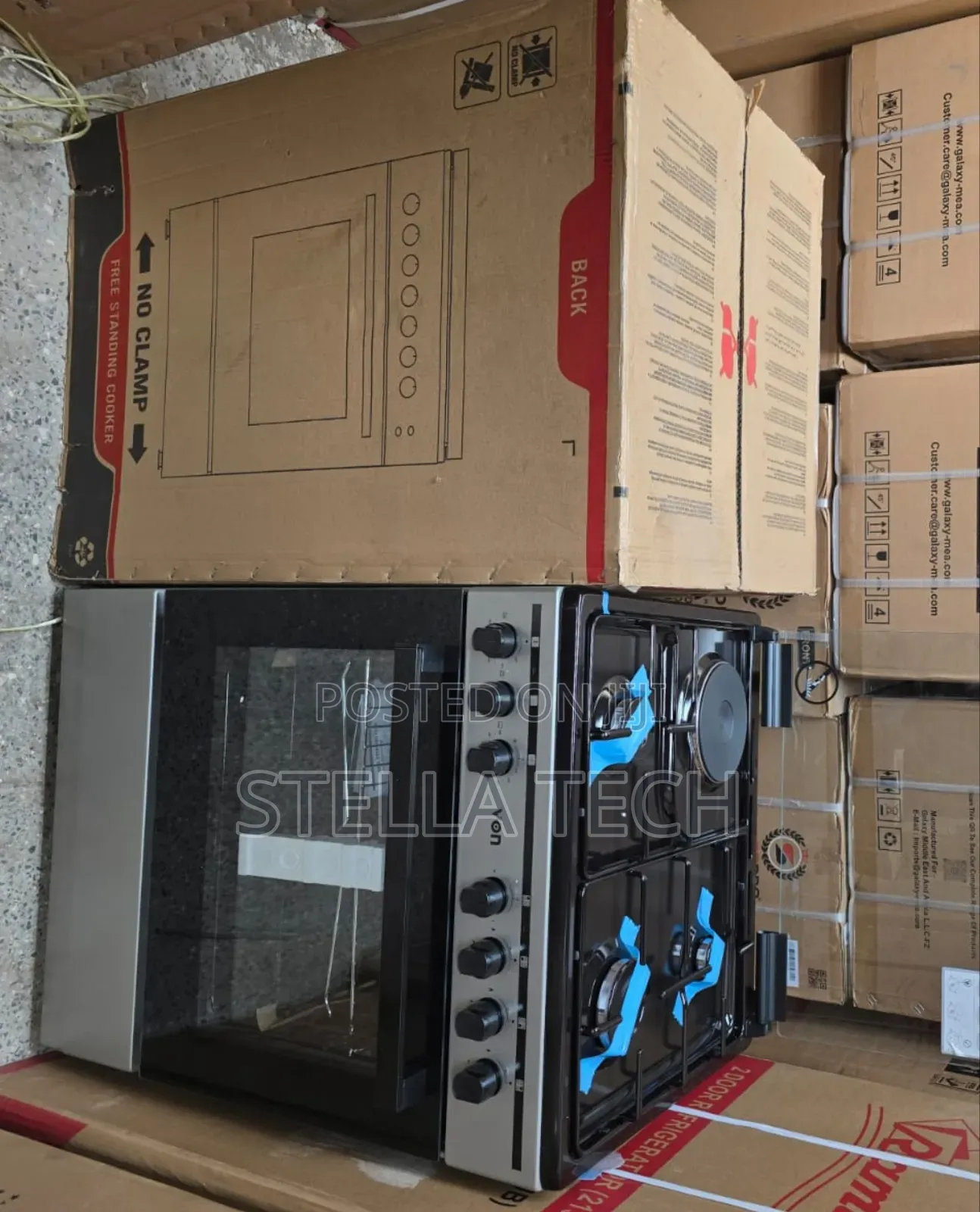 60*60 VON Cooker 3 Gas + 1 Electric Standing Cooker
