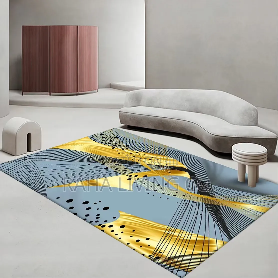 7×10 3D Carpet | Large Living Room Area Rug