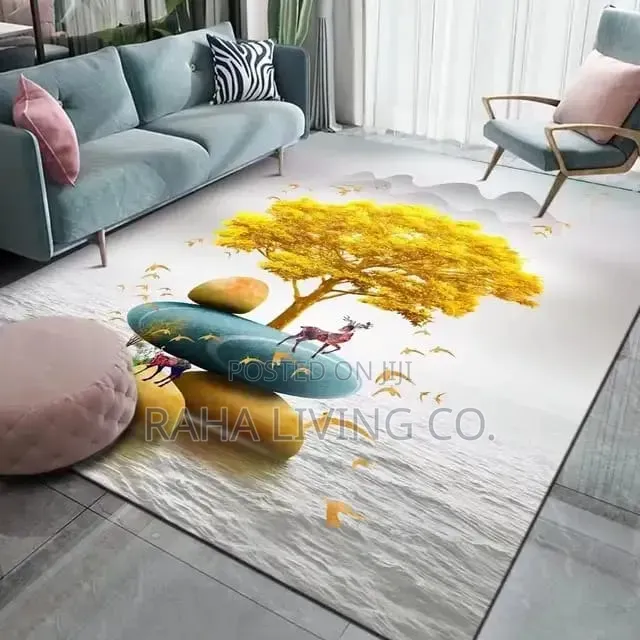 7×10 3D Carpet | Large Living Room Area Rug