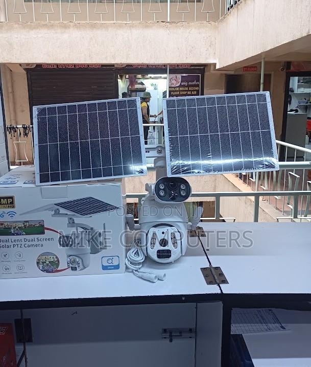 6mp Full Hd Ubox Solar 4g Powered CCTV Outdoor Camera With Dual