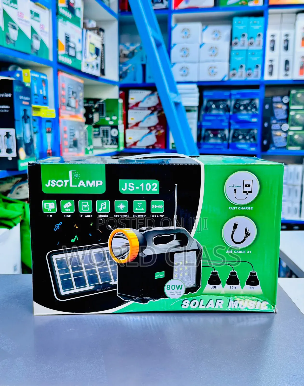 JSOT LAMP JS-102 Solar Lighting System With 3 Bulbs