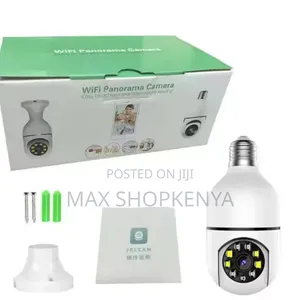 WiFi PTZ 360° Rotating CCTV Camera Bulb