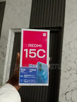 New Xiaomi Redmi 15C 4G 128 GB Black