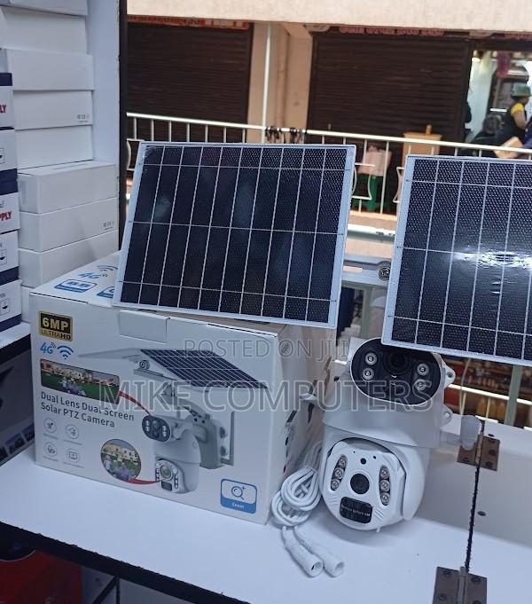 4g Dual Lens 6mp Outdoor Solar Camera – Smart PTZ CCTV With Ubox