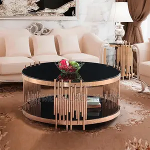 Coffee Table; Premium Glass Top Center Table for Living Room