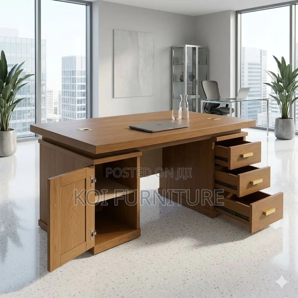 Office Desk; 1400mm Golden Executive Home Office Desk