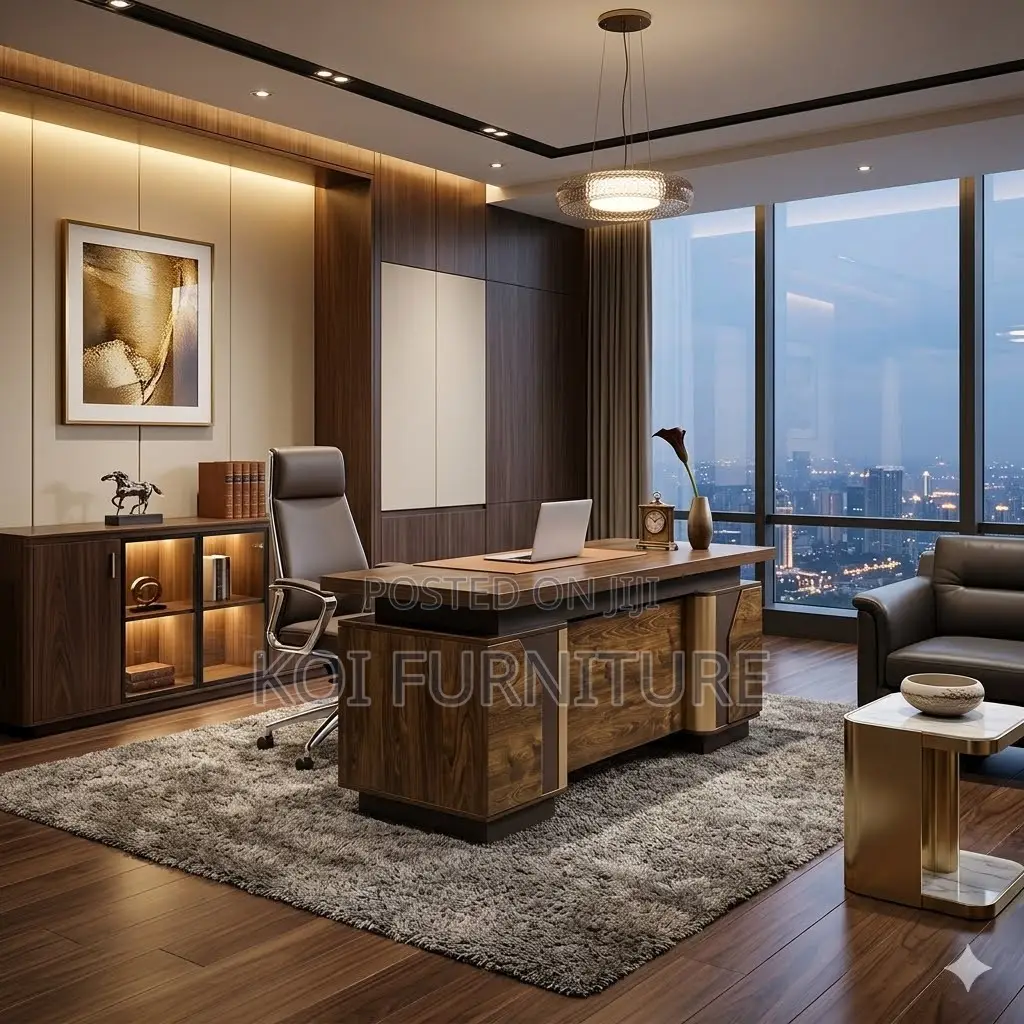Office Desk; 1400mm Golden Executive Home Office Desk