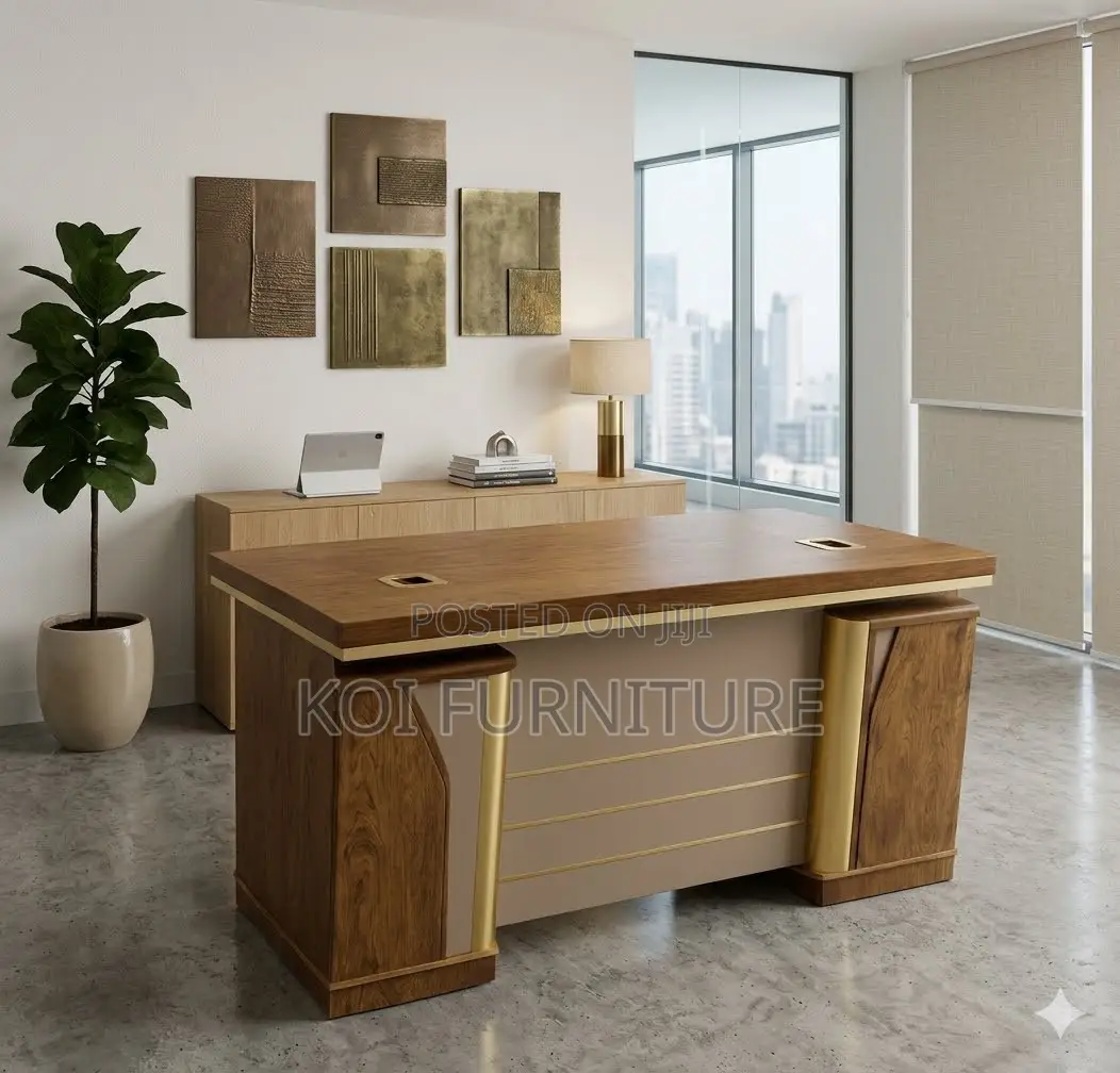 Office Desk; 1400mm Golden Executive Home Office Desk