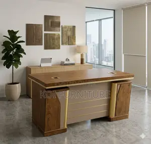 Office Desk; 1400mm Golden Executive Home Office Desk