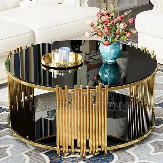 Coffee Table; Premium Glass Top Center Table for Living Room