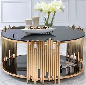 Coffee Table; Premium Glass Top Center Table for Living Room
