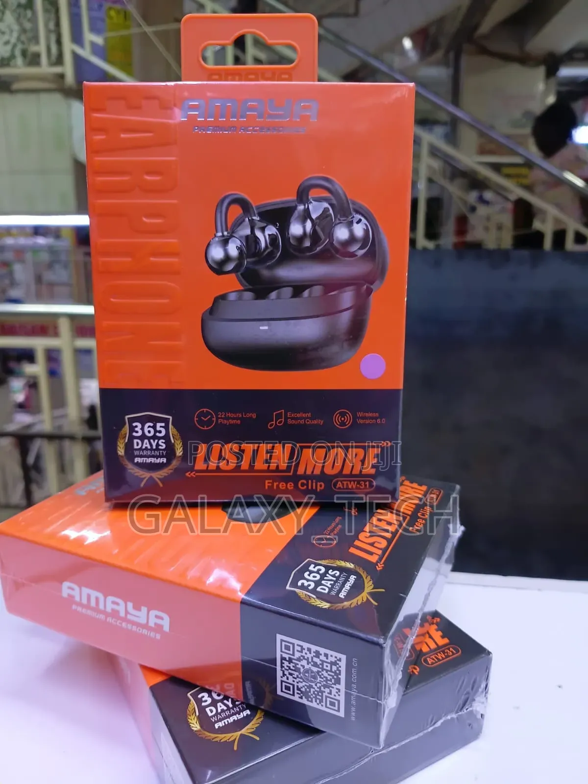 Amaya Atw-31 "Free Clip" Wireless Earbuds