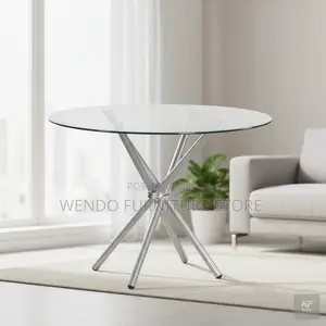 Home Table; Round Glass Top Home Outdoor Tables