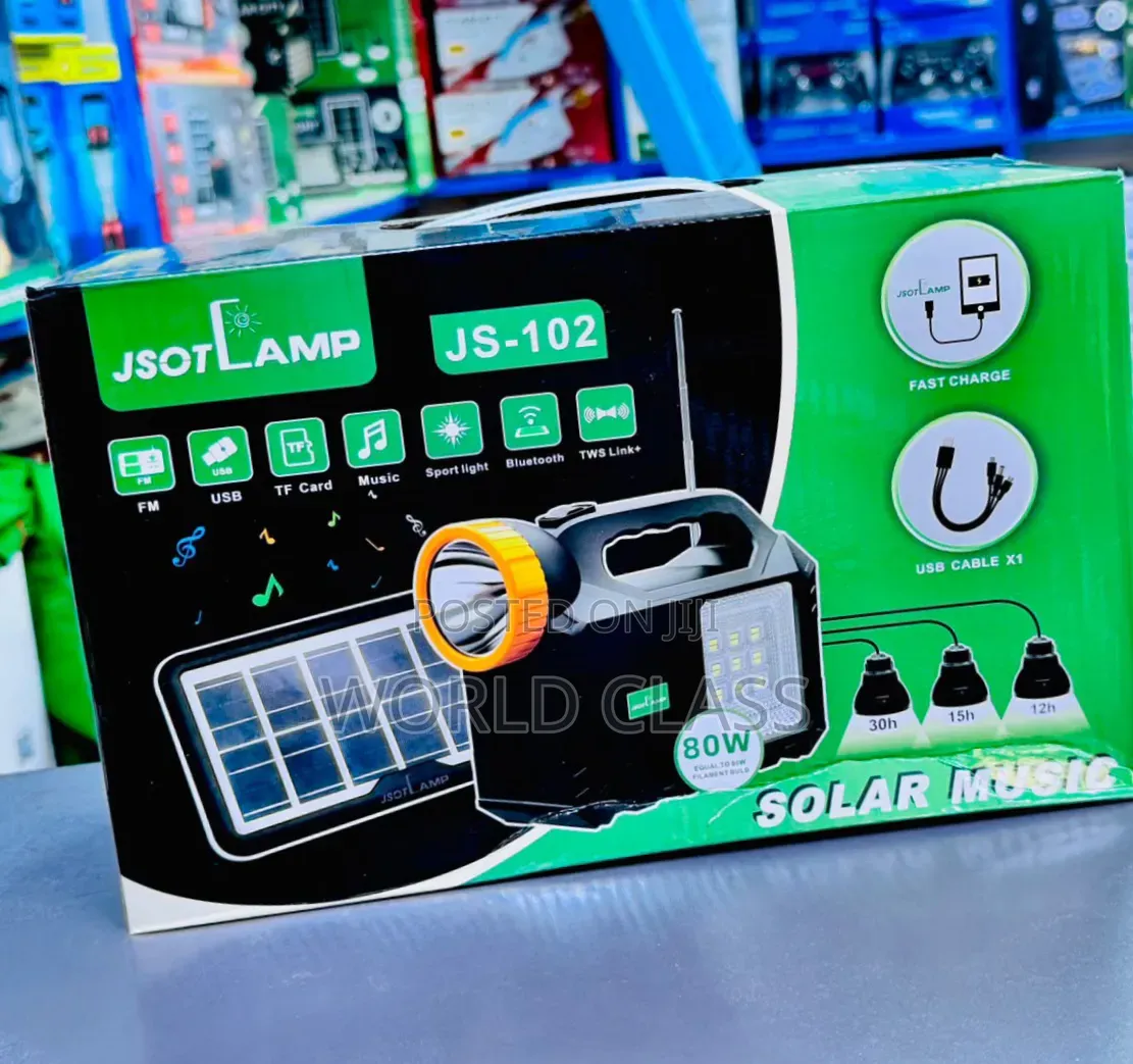 JSOT LAMP JS-102 Solar Lighting System With 3 Bulbs
