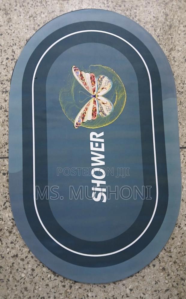 Super-Absorbent Oval Floor Mats With Anti-Slip Rubber Undersides, - thumbnail 6