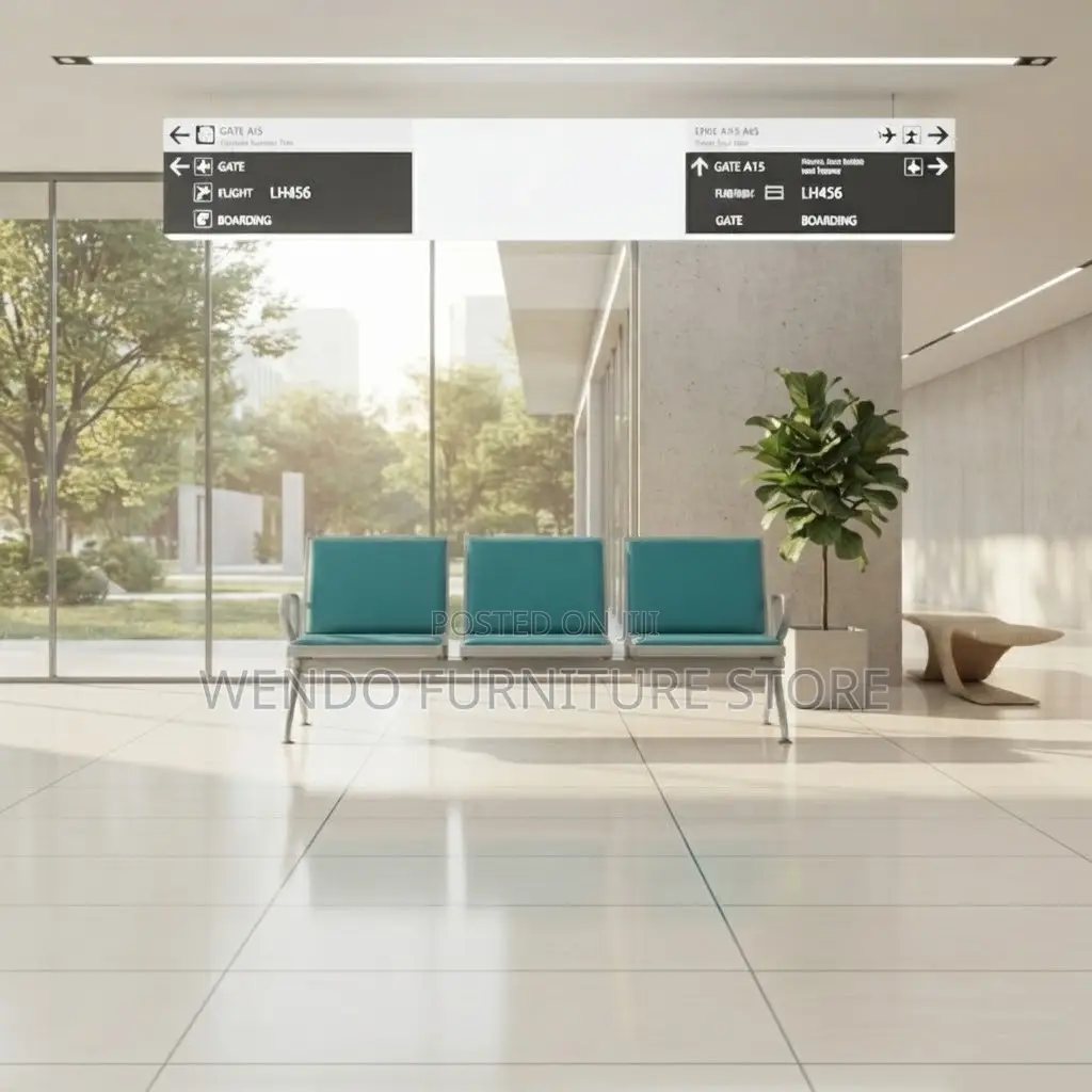 Office Benches; Three Seaters Leather Office Front Benches