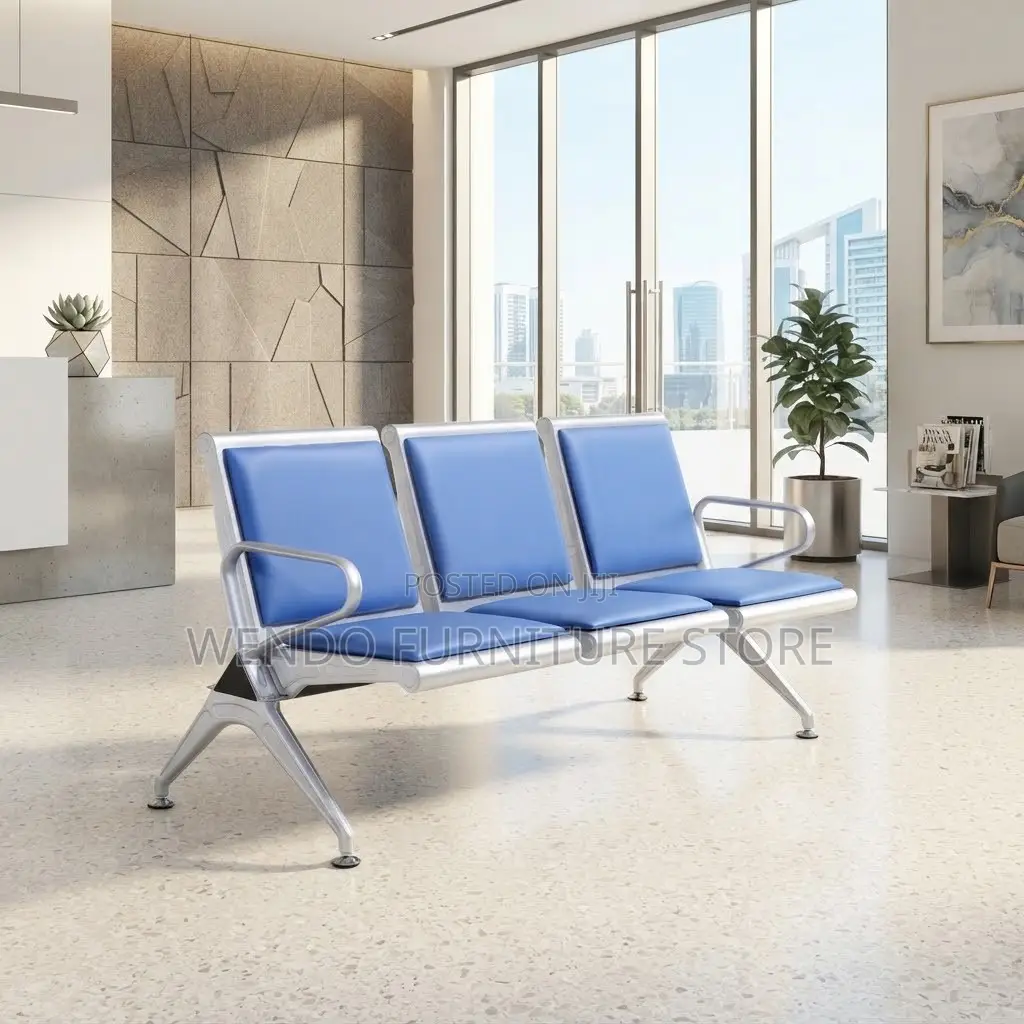 Office Benches; Three Seaters Leather Office Front Benches