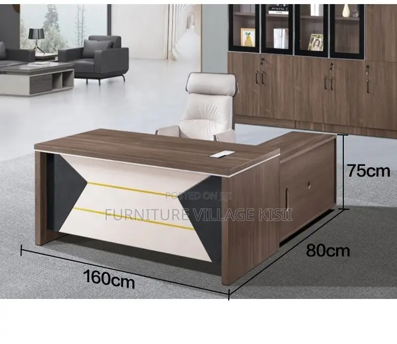 Office Desk; L-Shaped Executive Desk 1600mm