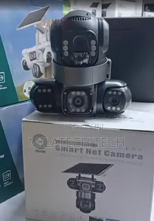 Triple Lens 4G Solar Outdoor Security Camera – No Electricity Needed