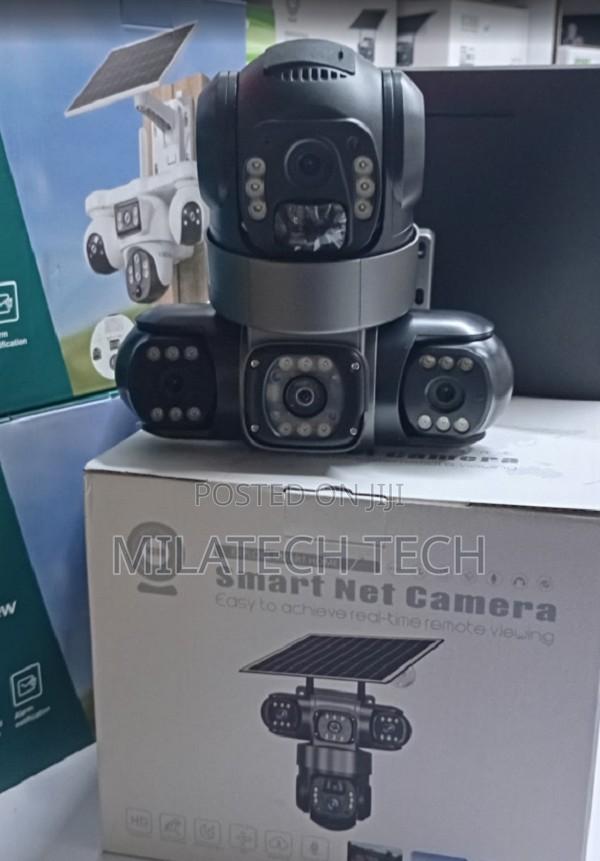 Triple Lens 4G Solar Outdoor Security Camera – No Electricity Needed