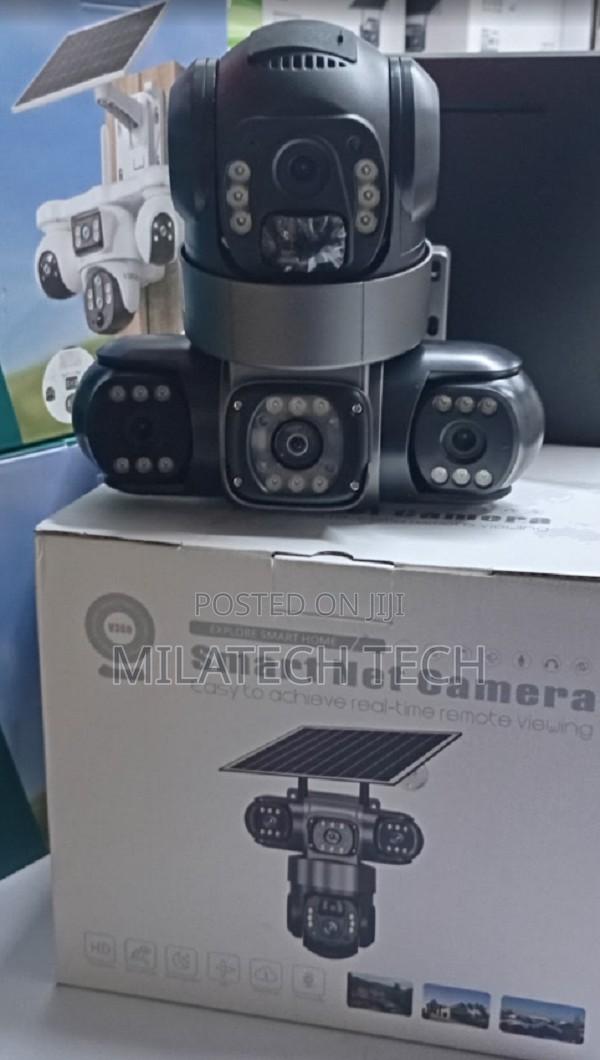 4G Solar CCTV Triple Lens Camera – 360° Pan Tilt - main view