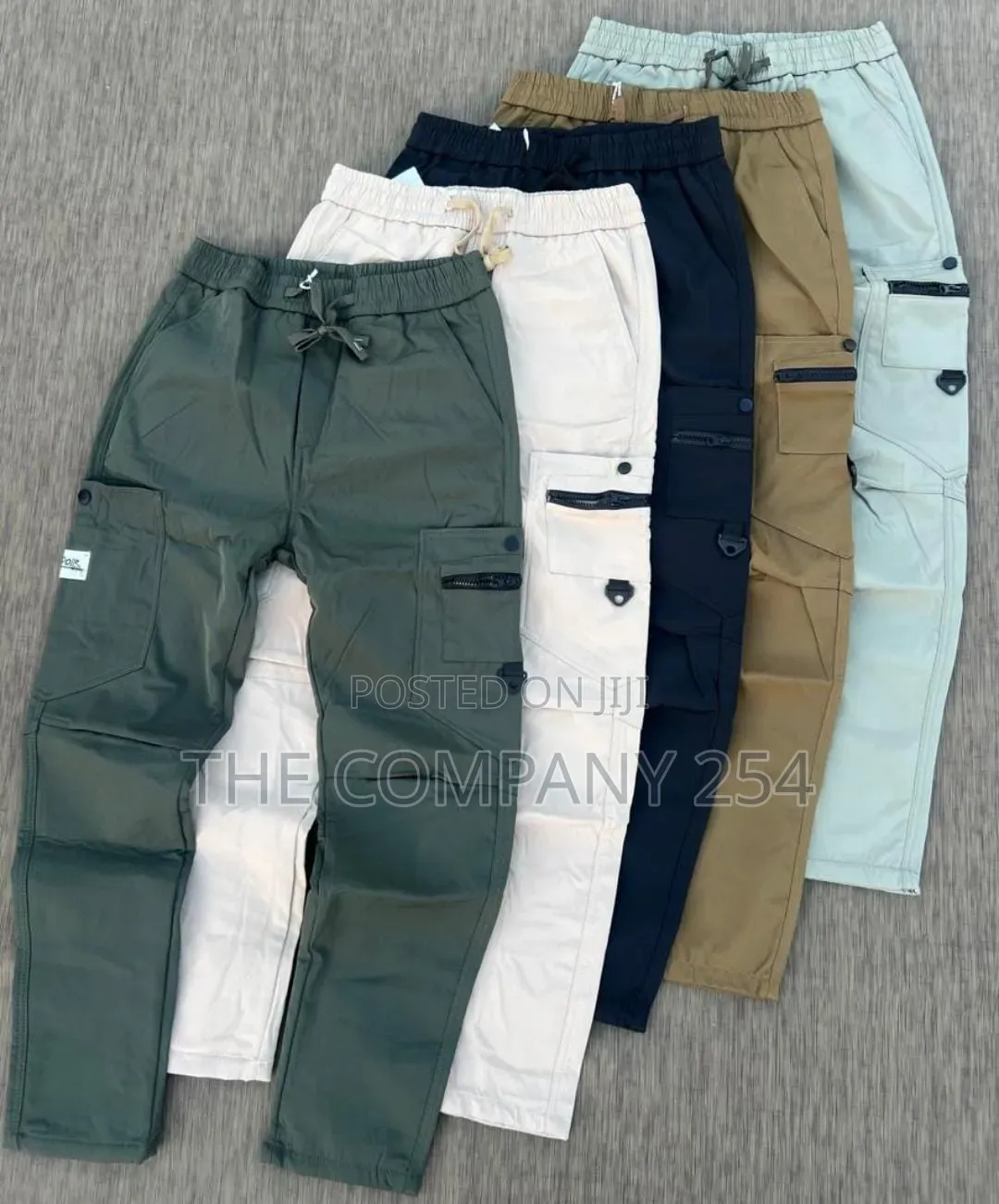 Quality Casual Unisex Side Pocket Cargo Plain Trouser Pants Available