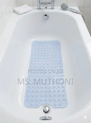 Extra Long Rectangular Non-Slip Shower and Bathtub Mats W/Suction Cups