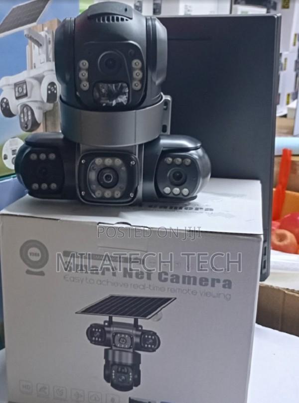 Triple Lens 4G Solar Camera With Two-Way Audio Siren
