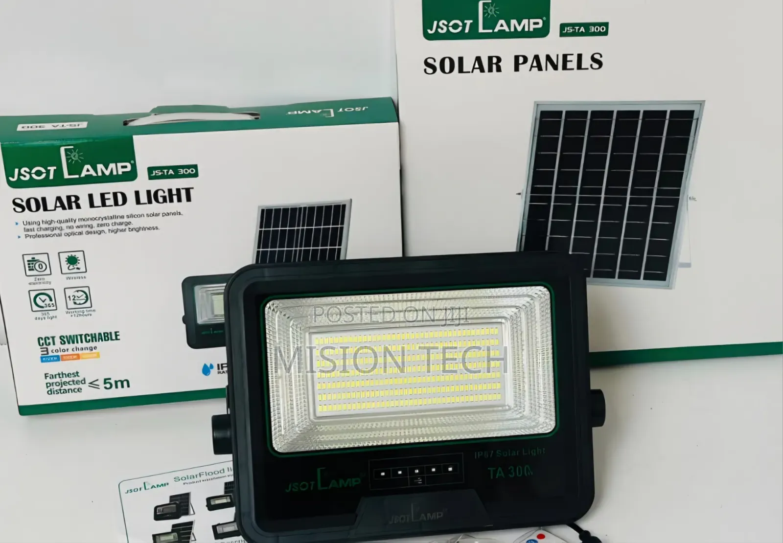 JSOT 300W Solar LED Flood Light 