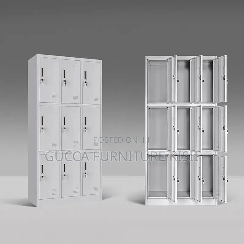 Storage Cabinet; 9-Locker Company Employees Cabinet