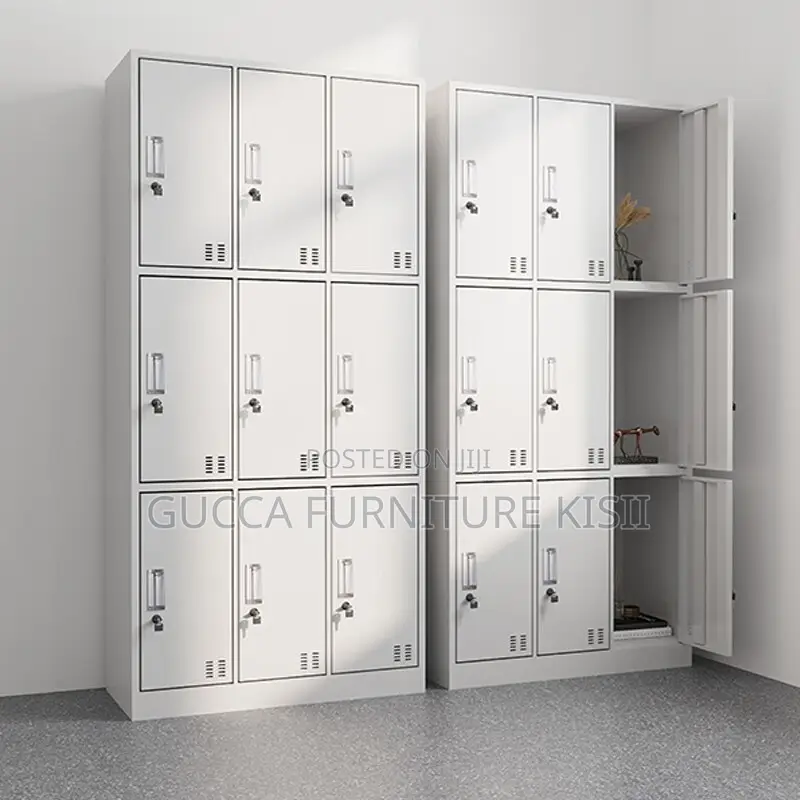 Storage Cabinet; 9-Locker Company Employees Cabinet