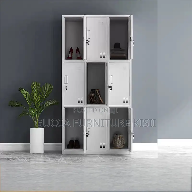 Storage Cabinet; 9-Locker Company Employees Cabinet