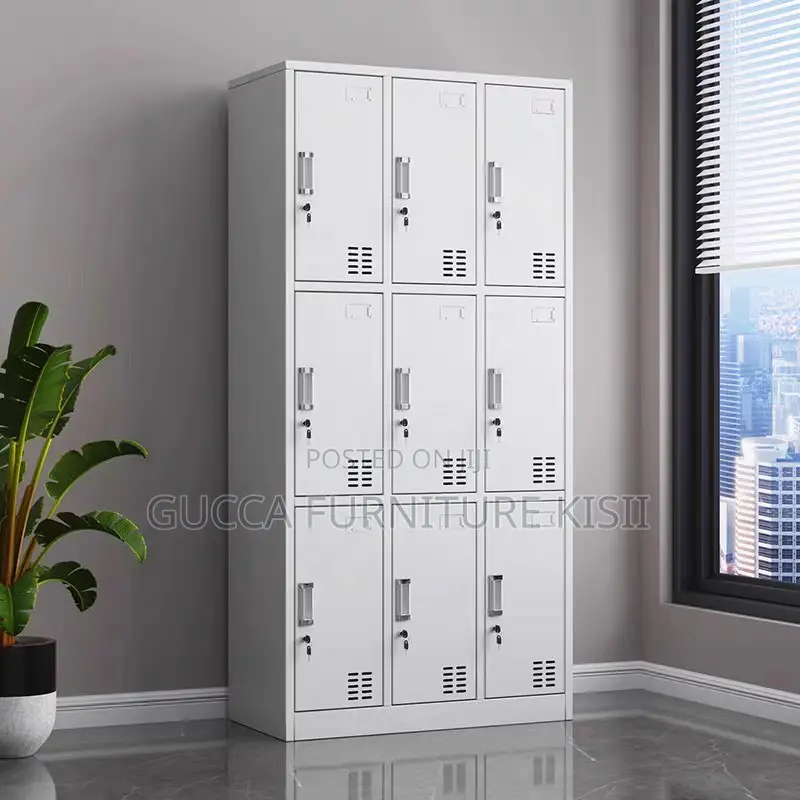 Storage Cabinet; 9-Locker Company Employees Cabinet