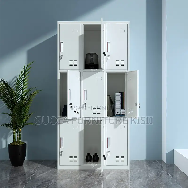 Storage Cabinet; 9-Locker Company Employees Cabinet