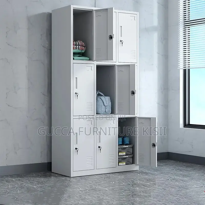 Storage Cabinet; 9-Locker Company Employees Cabinet