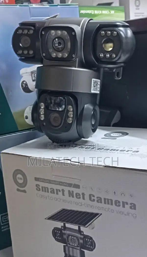 4G Triple Lens Wireless Solar CCTV Camera – SIM Enabled