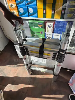 3.8M Double Telescopic Ladder – Aluminium Folding Extension Ladder