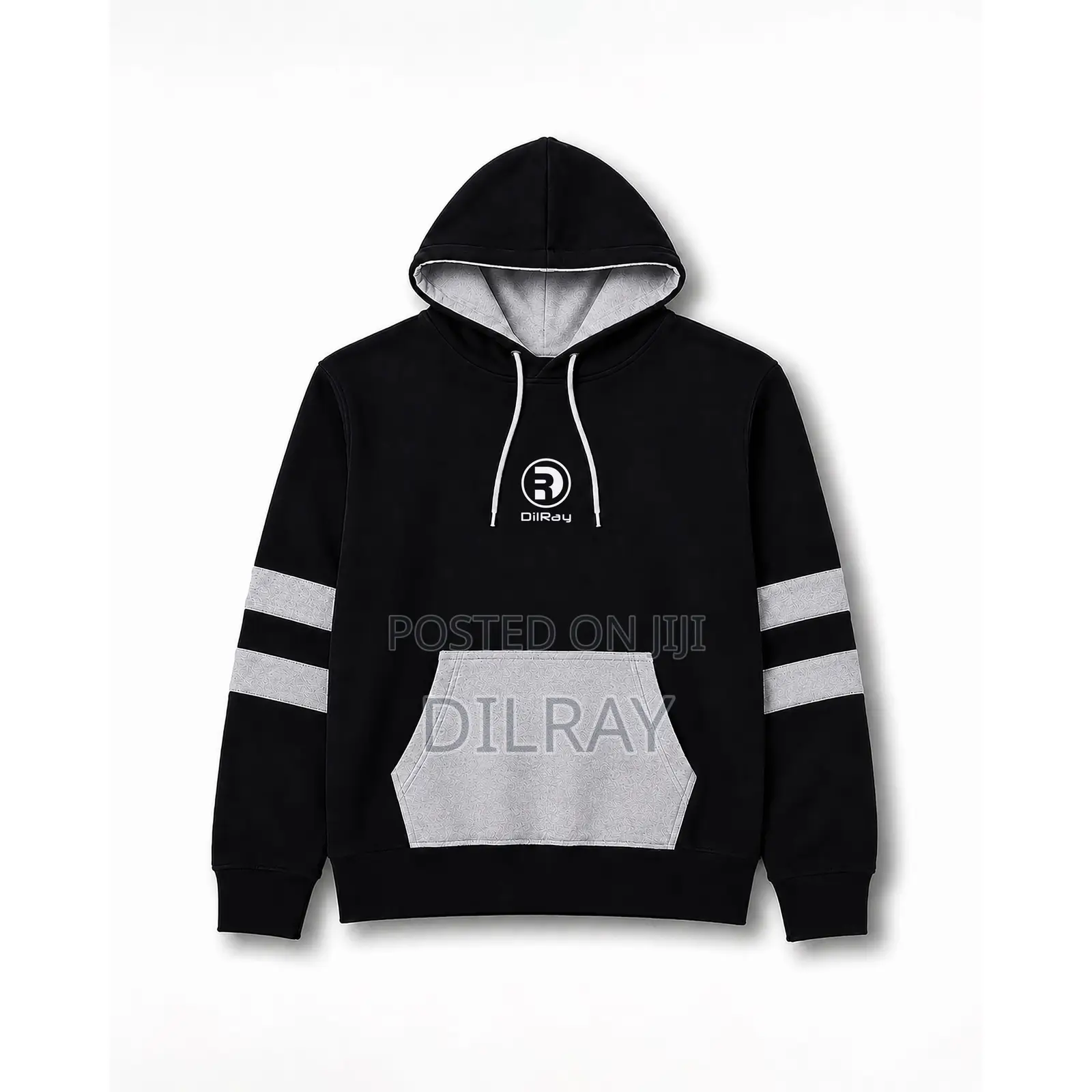 Black Grey Hoodie